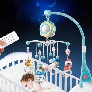 Musikalische mobile Rassel für Babys, mit Budget-Crib-Fernbedienung