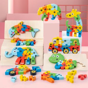 3D-Baby-Puzzle-Dinosaurierspielzeug für Kleinkinder im Alter von 2 bis 4 Jahren